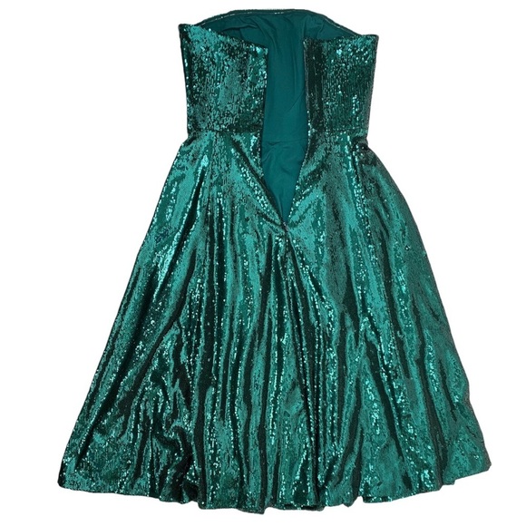 Dress the Population Ruby Strapless Fit & Flare Sequin Midi Dress - Picture 4 of 12